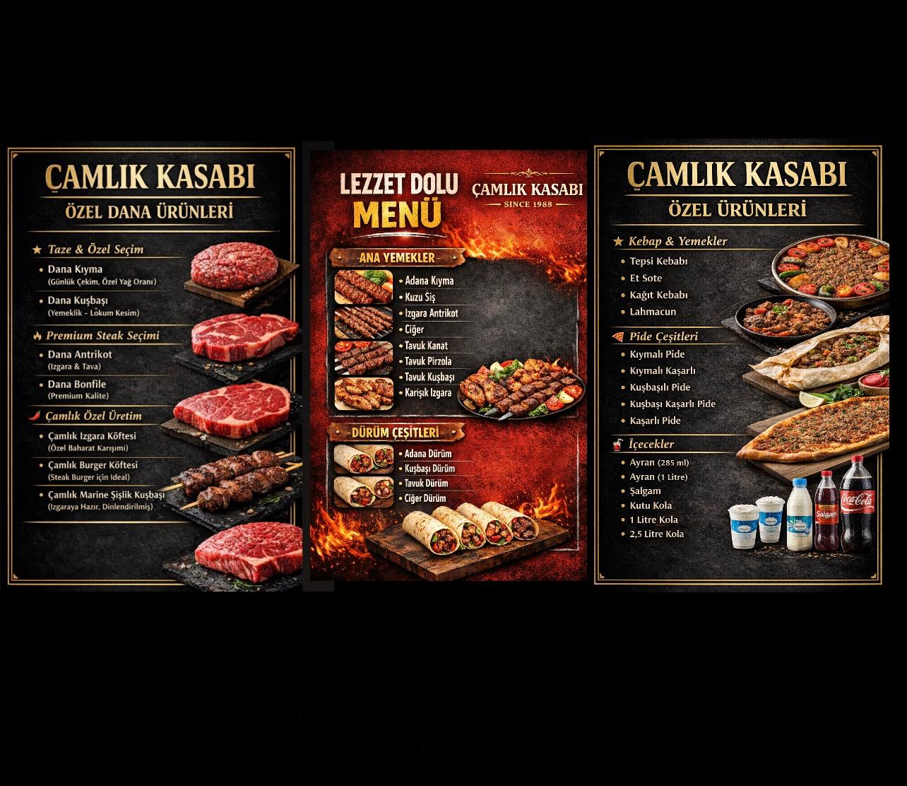 Çamlık Kasabı Menü